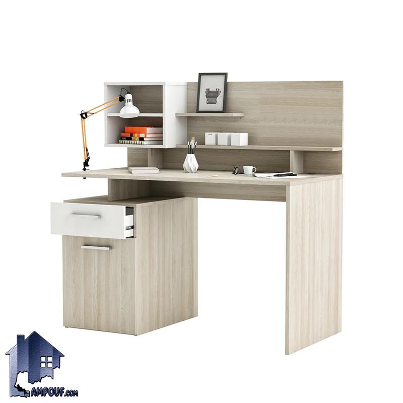 SDJ130 (1) میز تحریر SDJ130 دارای قفسه و شلف و به صورت کشو دار که به عنوان میز کامپیوتر و گیمینگ و لپ تاپ و میز کار و ترید در اتاق خواب استفاده میشود.