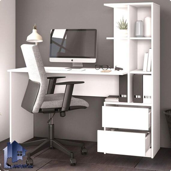 میز تحریر SDJ134 دارای کتابخانه، قفسه و به صورت کشو دار که به عنوان میز کامپیوتر، لپ تاپ، گیمینگ، ترید و کار در کنار سرویس خواب قرار می‌گیرد.