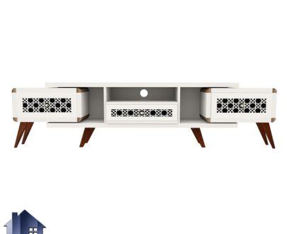 میز تلویزیون ترمه دورو TTDi502 به صورت کشو دار که به عنوان استند LCD و LED و زیر تلویزیونی و میز TV در تی وی روم و پذیرایی استفاده می‌شود.