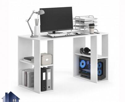 میز کامپیوتر SDJ139 دارای قفسه و جای کیس که به عنوان میز تحریر و لپ تاپ و گیمینگ و میز کار در کنار سرویس خواب در اتاق خواب نوجوان و بزرگسال قرار می‌گیرد.