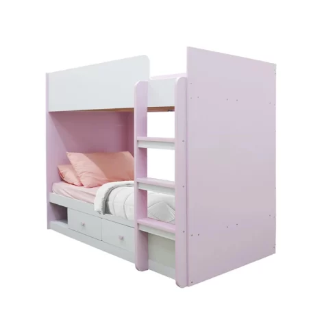 تخت خواب دو طبقه TBJ99 به صوت کشو دار دارای پله که به عنوان تختخواب یک نفره و سرویس خواب دوطبقه کمجا در اتاق نوجوان و بزرگسال استفاده می‌شود.