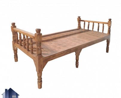 تخت سنتی TrK302 به صورت چوبی که به عنوان تختخواب و تخت باغی و قهوه خانه ای در سفره خانه و رستوران سنتی و اتاق خواب و یا بالکن و تراس استفاده می‌شود.