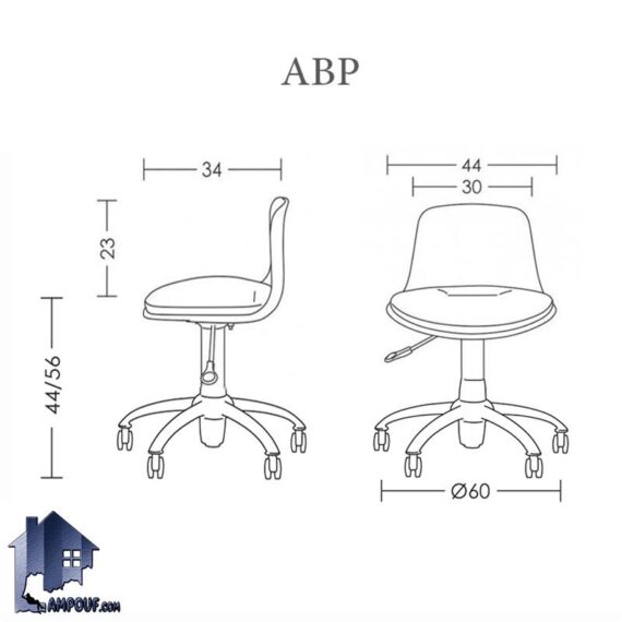 صندلی گردان ABP کد ESAM106