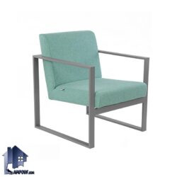 مبل تک نفره فریم فلزی CCF کد OfAM117 که به عنوان مبلمان اداری و خانگی در سالن پذیرایی و تی وی روم و اتاق مدیریت و سالن انتظار و ... استفاده میشود.