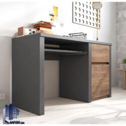 میز تحریر SDJ143 کشو دار و دارای درب و صفحه کیبور کشویی که به عنوان میز لپ تاپ و کامپیوتر و گیمینگ و میز کار در کنار سرویس خواب در اتاق قرار میگیرد.