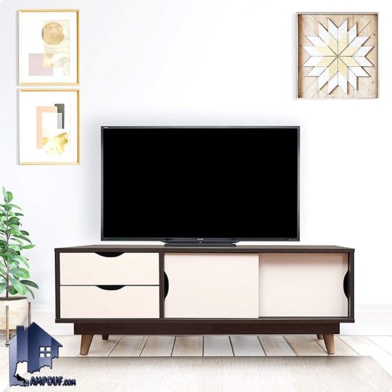 میز تلویزیون مدل TTJ123 دارای درب ریلی و به صورت کشو دار که به عنوان استند و زیر تلویزیونی و میز TV و LCD و LED در تی وی روم و پذیرایی قرار می‌گیرد.