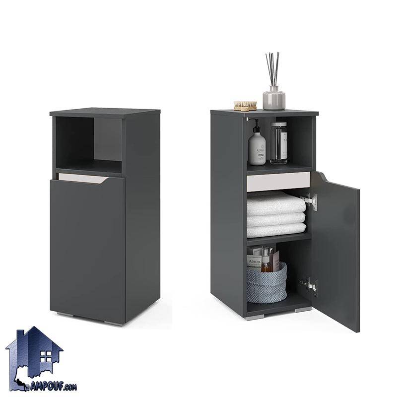 BLJ101 (1) کمد سرویس بهداشتی BLJ101 درب دار و دارای قفسه و از جنس PVC روکش دار به صورت ضد آب و قابل شستشو که در داخل حمام و دستشویی در کنار روشویی استفاده میشود.