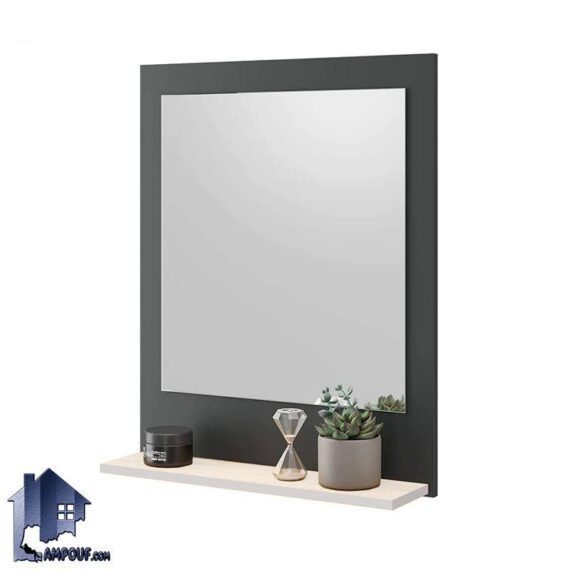 آینه سرویس بهداشتی BMJ100 از جنس PVC روکش هایگلاس و ضد آب که به عنوان آینه دیواری و آینه روشویی در دستشویی و حمام با قابلیت شستشو استفاده میشود.