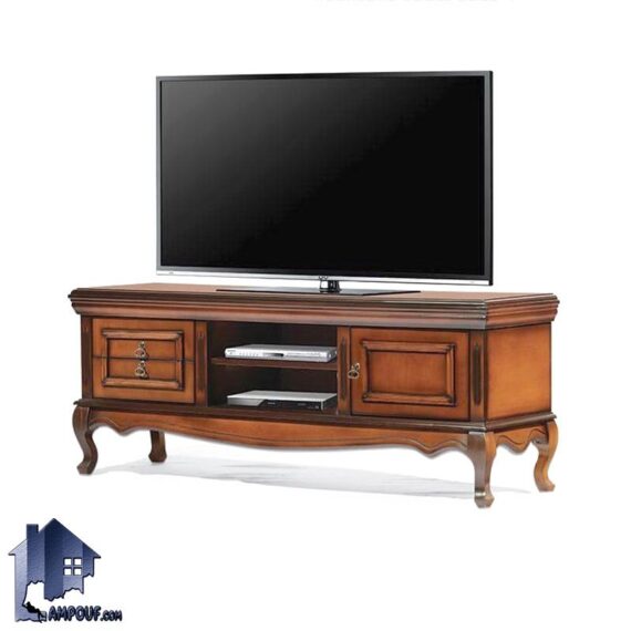 میز تلویزیون مدل TTA60 چوبی و کشو دار و دارای درب و قفسه که به عنوان استند زیر تلویزیونی و میز TV و LCD و LED در تی وی روم و پذیرایی استفاده می‌شود.
