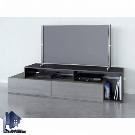میز تلویزیون مدل TTJ124 دارای قفسه و کشو دار که به عنوان زیر تلویزیونی و براکت و استند LCD و LED و TV در تی وی روم و پذیرایی استفاده می‌شود.