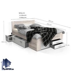 تخت خواب یک نفره SBJ230