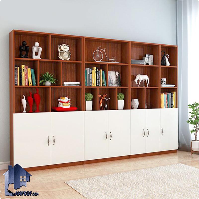 BCSJ111 (1) سیستم کتابخانه BCSJ111 که بهنوان کمد جاکتابی درب دار و قفسه و ویترین اسباب بازی و شلف دکوری در پذیرایی و اتاق خواب منزل و محیط های اداری استفاده میشود.