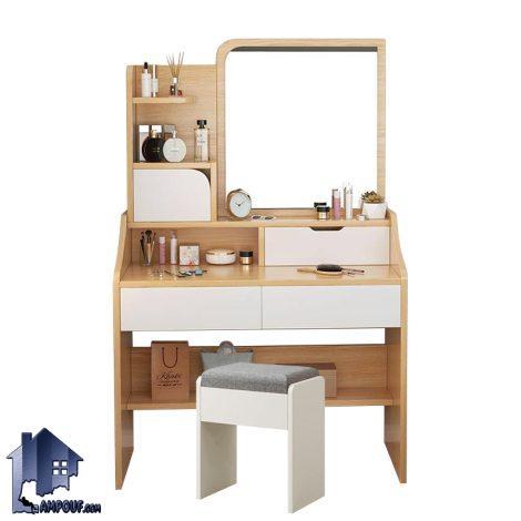 میز آرایش DJ659 کشو دار که به عنوان میز توالت و گریم و یا کنسول و دراور آینه دار در کنار سرویس خواب در اتاق خواب نوجوان و بزرگسال استفاده می‌شود.