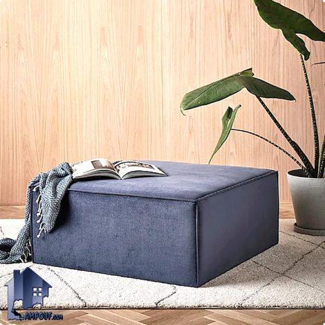 پاف PBJ128 با سطح مربعی شکل که به عنوان نیمکت و صندلی و جلومبلی اداری و خانگی در کنار مبلمان پذیرایی و تی وی روم و در سالن های انتظار استفاده میشود.