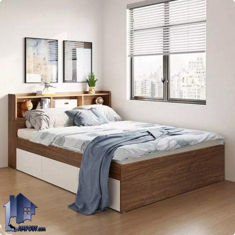 تخت خواب یک نفره SBJ234 کشو دار با تاج قفسه دار که به عنوان تختخواب و تخت باکس و سرویس خواب نوجوان و بزرگسال در اتاق خواب مورد استفاده قرار می‌گیرد. تخت خواب دو نفره DBJ198 دارای کشو و دراور و دارای تاج قفسه دار و کمد دار که به عنوان تختخواب و سرویس خواب و تخت باکس با سایز کینگ و کوئین طراحی شده است.