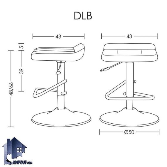 صندلی بار DLB مدل BSAM101