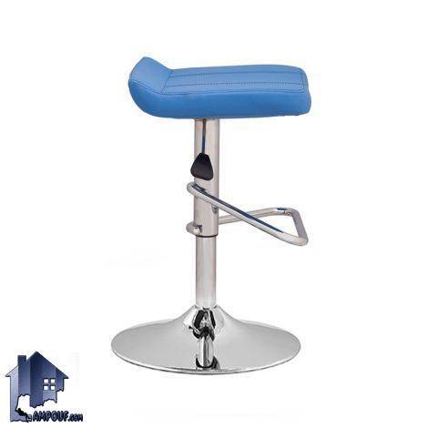 صندلی بار DLB مدل BSAM101 دارای پایه بشقابی جک دار که در کنار انواع میز اپن و کانتر و پیشخوان در آشپزخانه و پذیرایی و کافی شاپ و رستوران استفاده می‌شود.