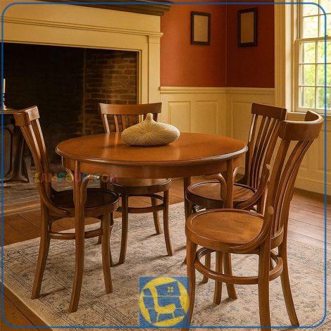 ست میز نهارخوری DTB88 به صورت چوبی با طرح لهستانی و دارای صندلی غذا خوری که به عنوان ناهار خوری آشپزخانه و پذیرایی و رستوران و کافی شاپ استفاده می‌شود.