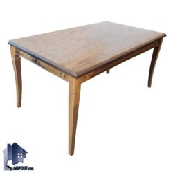 میز نهارخوری DTB90 مستطیل شکل که به عنوان ناهار خوری در کنار انواع صندلی غذا خوری چوبی در آشپزخانه و پذیرایی و کافی شاپ و رستوران و هتل ها استفاده میشود.