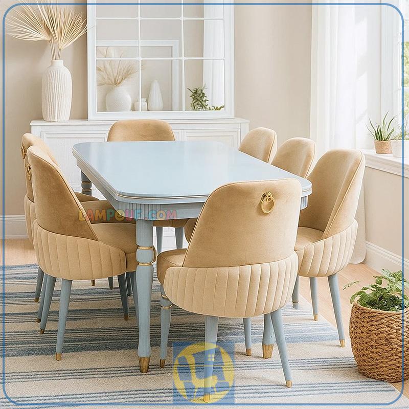 DTB94-1 ست میز نهارخوری DTB94 دارای صندلی ناهار خوری که به عنوان ست غذا خوری چوبی در پذیرایی و آشپزخانه و کافی شاپ و رستوران و فست فود و هتل ها استفاده میشود.