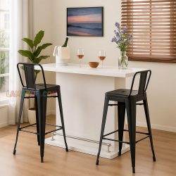 میز بار BTJ178 دارای 7 طبقه در قسمت کناری (3 طبقه) و مرکزی (4طبقه) در اندازه های متفاوت، جهت چیدمان بطری، گیلاس‌ها و ... می‌باشد.