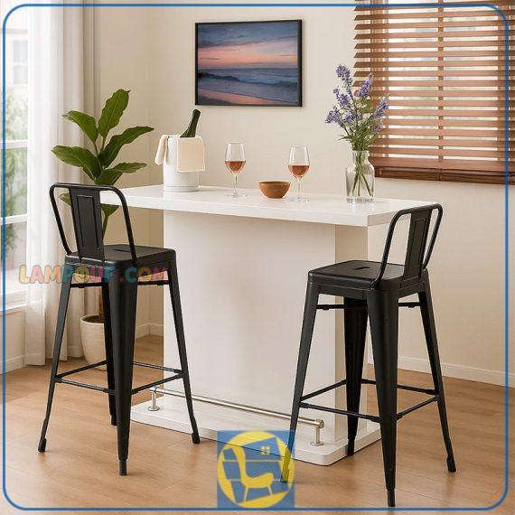 میز بار BTJ178 دارای 7 طبقه در قسمت کناری (3 طبقه) و مرکزی (4طبقه) در اندازه های متفاوت، جهت چیدمان بطری، گیلاس‌ها و ... می‌باشد.