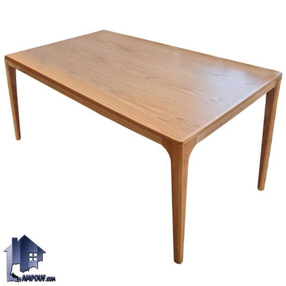 میز نهارخوری DTB105 ساخته شده از چوب با کیفیت و طبیعی راش است که در ابعاد چهار، شش و هشت نفره در هشت رنگ متنوع قابل سفارش است.