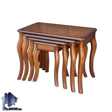 میز عسلی چهار تکه HOA704، از جنس چوب مصنوعی ام دی اف با کیفیت و چوب طبیعی راش، دارای تنوع رنگی و در 4 تکه تولید شده است.