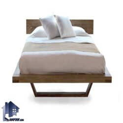 تخت خواب چوبی یک نفره مدل ستاره