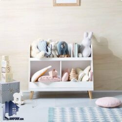 کتابخانه کودک BCSJ115 که به عنوان ویترین و قفسه و کمد اسباب بازی در کنار سرویس خواب و سیسمونی در اتاق خواب کودک مورد استفاده قرار میگیرد.