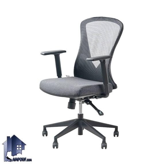 صندلی کارمندی MSE کد ESAM115 به صورت جکدار با پایه پنجپر چرخ دار که به عنوان صندلی اداری در کنار انواع میز کار و کامپیوتر و ... استفاده می‌شود.