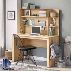 میز تحریر SDJ155 دارای کتابخانه و قفسه که به عنوان میز لپ تاپ و کامپیوتر و یا میز کار و گیمینگ در کنار سرویس خواب استفاده میشود.