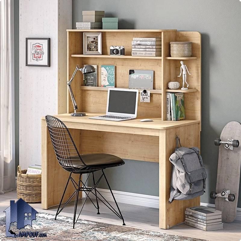 SDJ155 (1) میز تحریر SDJ155 دارای کتابخانه و قفسه که به عنوان میز لپ تاپ و کامپیوتر و یا میز کار و گیمینگ در کنار سرویس خواب استفاده میشود.