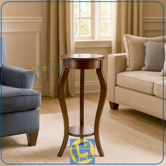 میز تلفن BSTA030 چوبی که به عنوان پاتختی و میز گرامافون و استند گلدان و کنسول در کنار مبلمان پذیرایی و کنار سرویس خواب اتاق استفاده می‌شود.