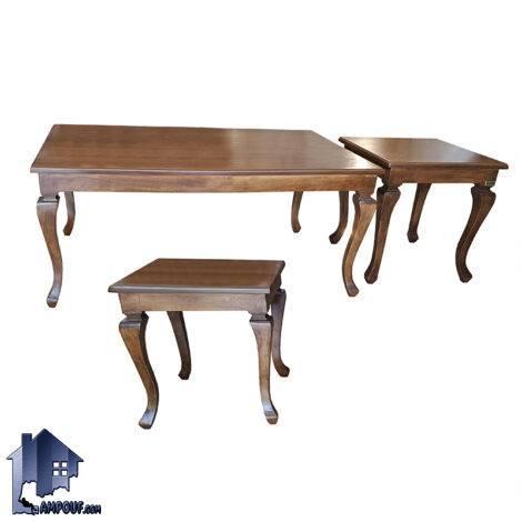 میز جلومبلی HOB168 چوبی که به عنوان میز پذیرایی و میز عسلی در کنار مبلمان خانگی و اداری و مبلمان تی وی روم و پذیرایی استفاده می‌شود.