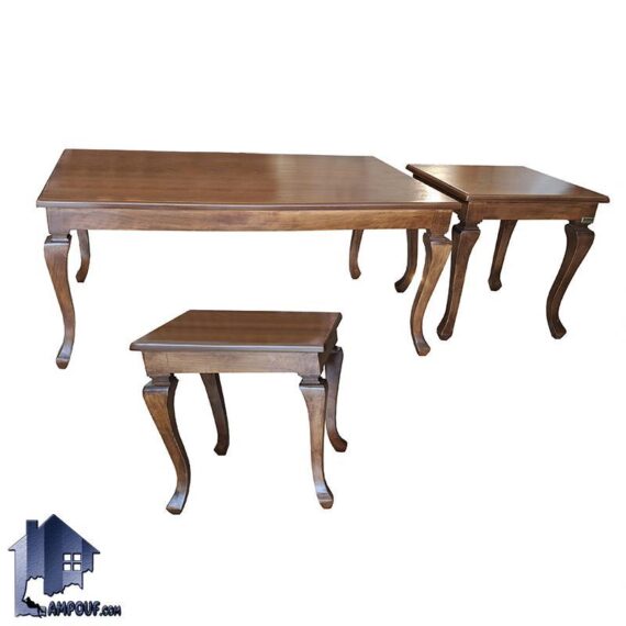 میز جلومبلی HOB168 چوبی که به عنوان میز پذیرایی و میز عسلی در کنار مبلمان خانگی و اداری و مبلمان تی وی روم و پذیرایی استفاده می‌شود.