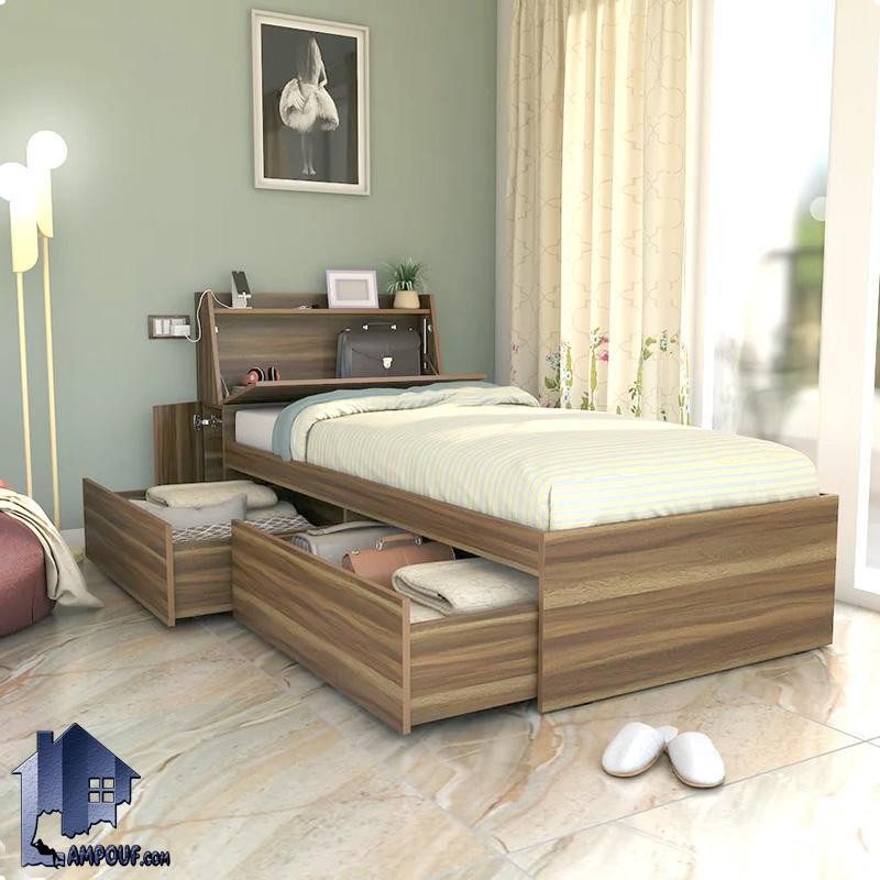 SBJ249 (1) تخت خواب یک نفره SBJ249 دارای کشو و تاج کمد دار که به عنوان سرویس خواب کمجا در اتاق خواب نوجوان و بزرگسال مورد استفاده قرار میگیرد.