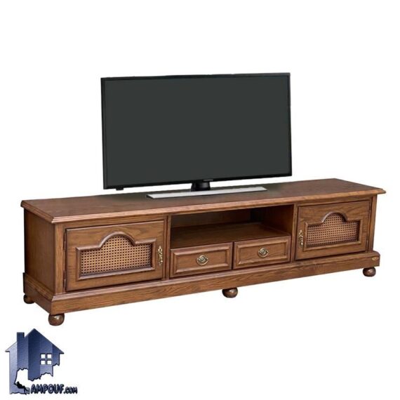 میز تلویزیون TTA202800 به صورت چوبی و دارای قفسه و کشو که به عنوان کنسول و استند تلویزیون در تی وی روم و پذیرایی مورد استفاده قرار می‌گیرد.
