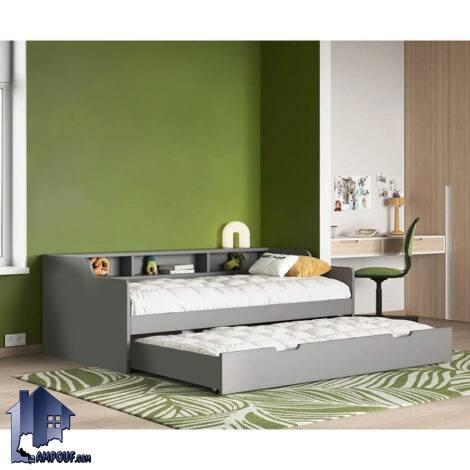 تخت خواب میهمان SBJ252 دارای قفسه و ویترین که به عنوان تخت خواب مهمان و میزبان در کنار سرویس خواب در اتاق نوجوان و بزرگسال استفاده می‌شود.