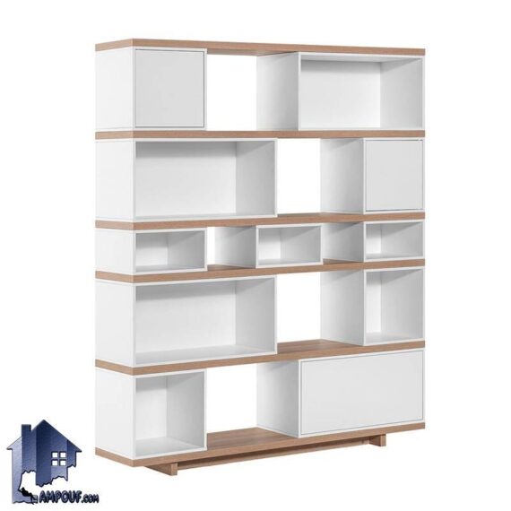 کتابخانه BCSJ118 دارای قفسه و باکس درب دار که به عنوان ویترین، شلف، کمد کتاب، پارتیشن و کمد اداری در اتاق خواب و پذیرایی و ... استفاده می‌شود.