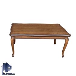 میز جلومبلی HOA7060 چوبی دارای پایه سم آهویی که به عنوان میز پذیرایی در کنار مبلمان خانگی و در تی وی روم یا پذیرایی استفاده می‌شود.