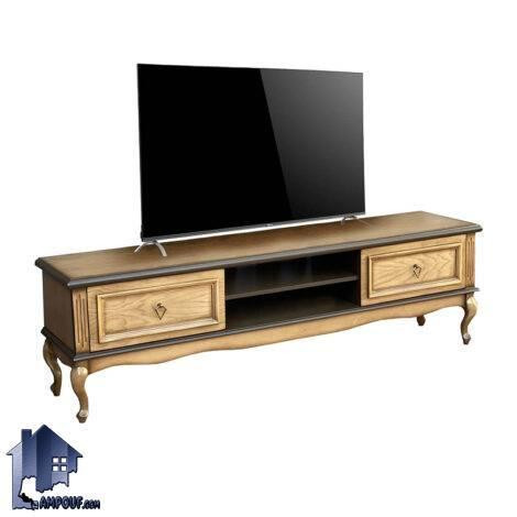 میز تلویزیون TTA7006 چوبی دارای کشو و قفسه که به عنوان میز ال سی دی یا زیر تلویزیونی در پذیرایی و تی وی روم مورد استفاده قرار میگیرد.