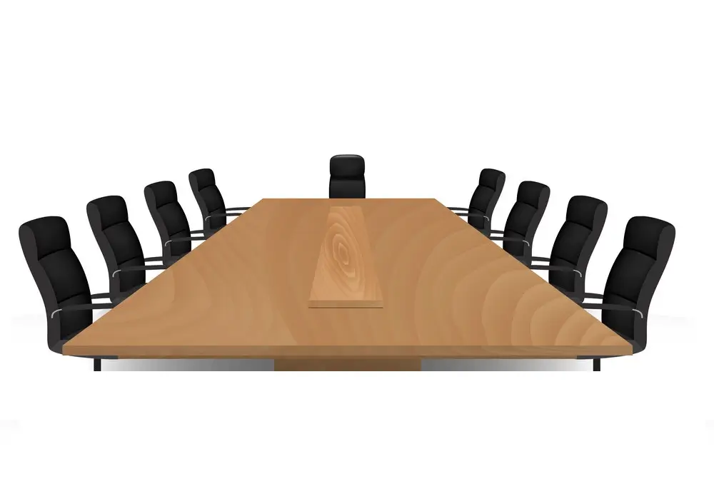 wooden conference table and chairs vector 31802924