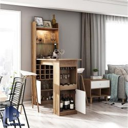 میز بار BTJ193 دارای قفسه بطری و آویز گیلاس که به عنوان کافی بار و یا میز اپن برای جدا کردن آشپزخانه و پذیرایی و ... مورد استفاده قرار می‌گیرد.