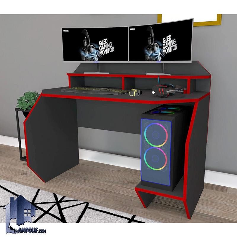 SDJ455 (1) میز گیمینگ SDJ455 دارای میز مانیتور و فضای کیس که به عنوان میز کامپیوتر، لپ تاپ، تحریر و میز کار و ترید در اتاق نوجوان و بزرگسال استفاده میشود.