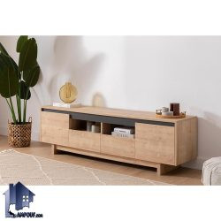 میز تلویزیون TTJ129 دارای فضای مناسب که به عنوان استند TV و زیر تلویزیونی در دکور پذیرایی و تی وی روم مورد استفاده قرار میگیرد.