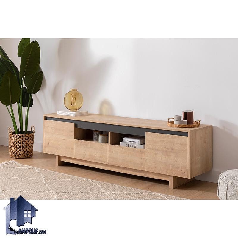 TTJ129 (5) میز تلویزیون TTJ129 دارای فضای مناسب که به عنوان استند TV و زیر تلویزیونی در دکور پذیرایی و تی وی روم مورد استفاده قرار میگیرد.