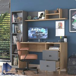 میز تحریر SDJ173 دارای قفسه کتابخانه و کشو و شلف و ویترین که با طراحی زیبا قابلیت ست شدن با انواع دکور سرویس خواب را دارد.