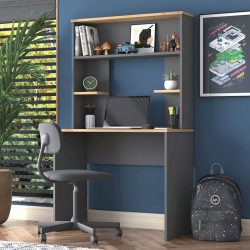 میز تحریر SDJ174 با طراحی زیبا و دارای قفسه کتابخانه مناسب برای اتاق نوجوان و بزرگسال که به عنوان میز لپ تاپ، کامپیوتر و ... نیز استفاده میشود.