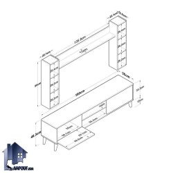میز تلویزیون TTJ132 - Image 4